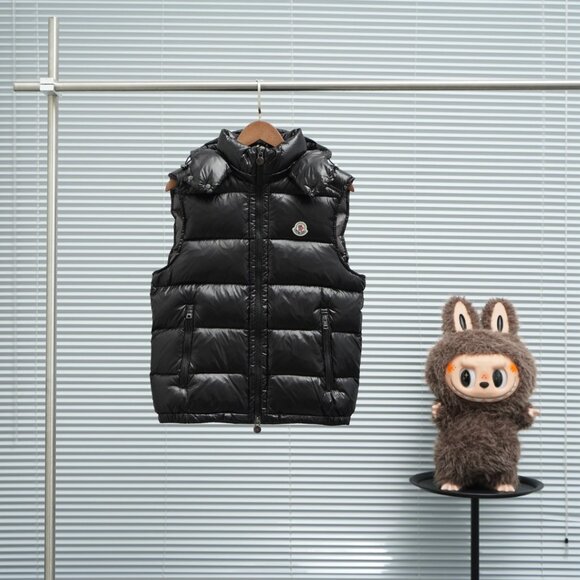 Moncler Black Puffer Vest - Picture 1 of 9